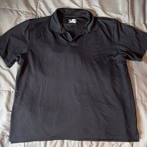 Under Armour Black Polo Collared T-Shirt